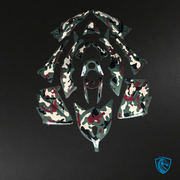 Green, Black & White Camouflage