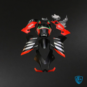 Black, Silver & Red
