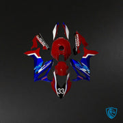 Gloss Red, Blue & White