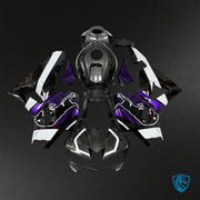 Gloss Purple, Black & White Carbon Fiber