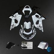 White with Black line
