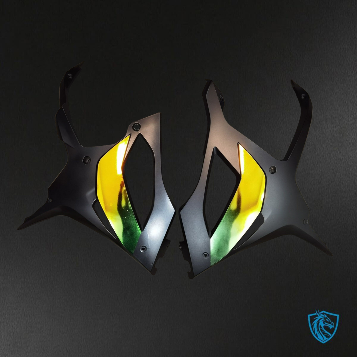 BMW S1000RR (2019-2020) Yellow, Black & Gold Chemical metallization - Custom ABS Fairing Kit