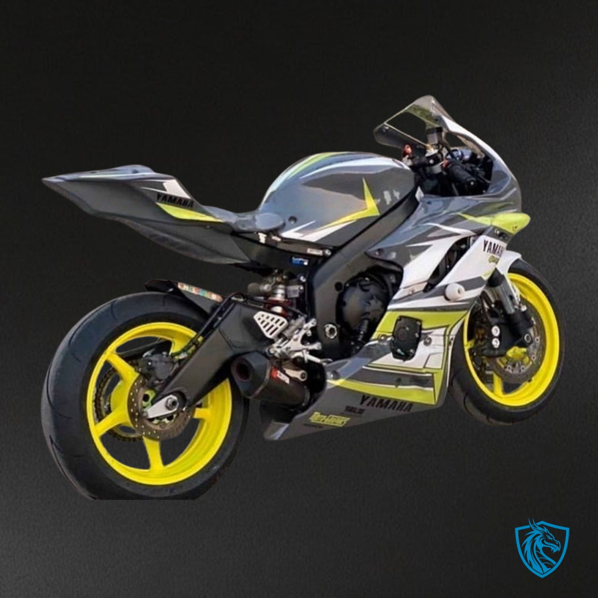 Yamaha YZF R6 (2017-2019) White & Green Fairing Kit - Aftermarket ABS Bodywork