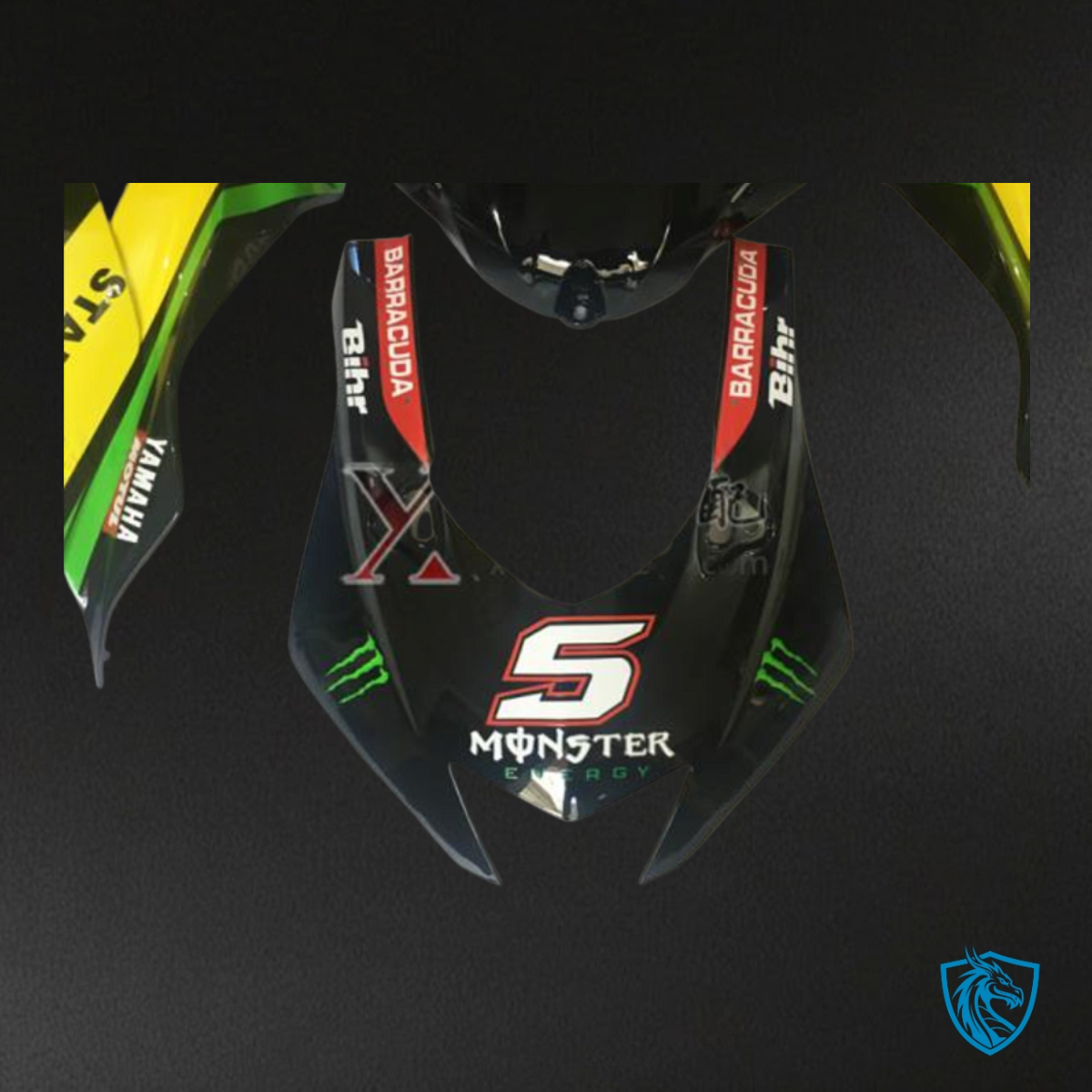 Yamaha YZF R6 (2017-2019) Black & Yellow Monster Logo - Custom ABS Fairing Kit