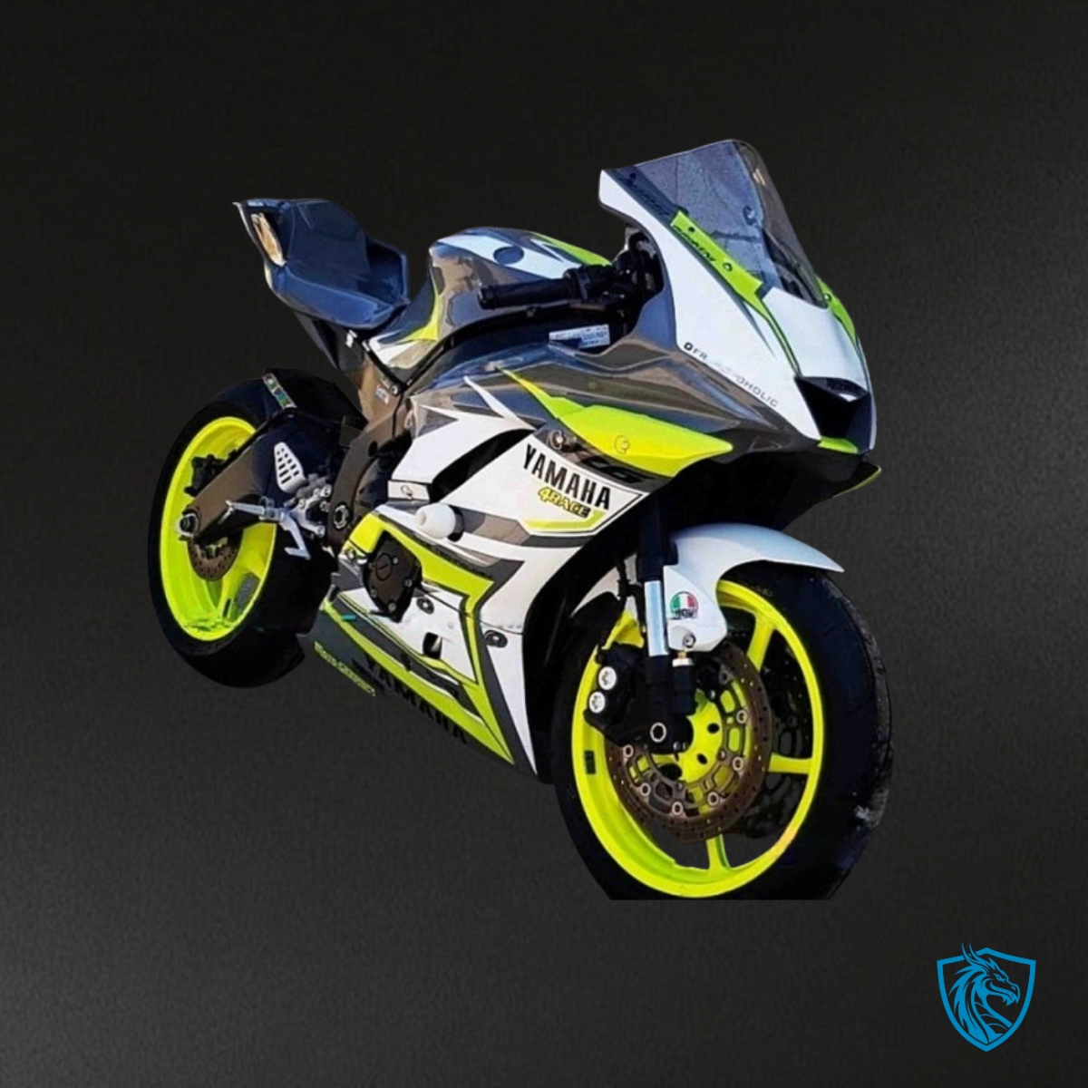 Yamaha YZF R6 (2017-2019) White & Green Fairing Kit - Aftermarket ABS Bodywork