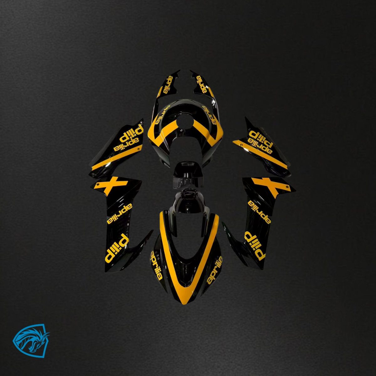Aprilia RS660 (2020-2024) Black & Yellow ABS Bodywork - Fairings Kit