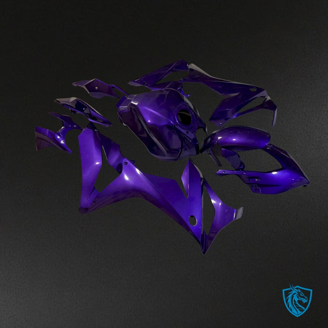 Kawasaki Ninja 650R (2017-2019) Gloss purple - Custom ABS Fairing Kit