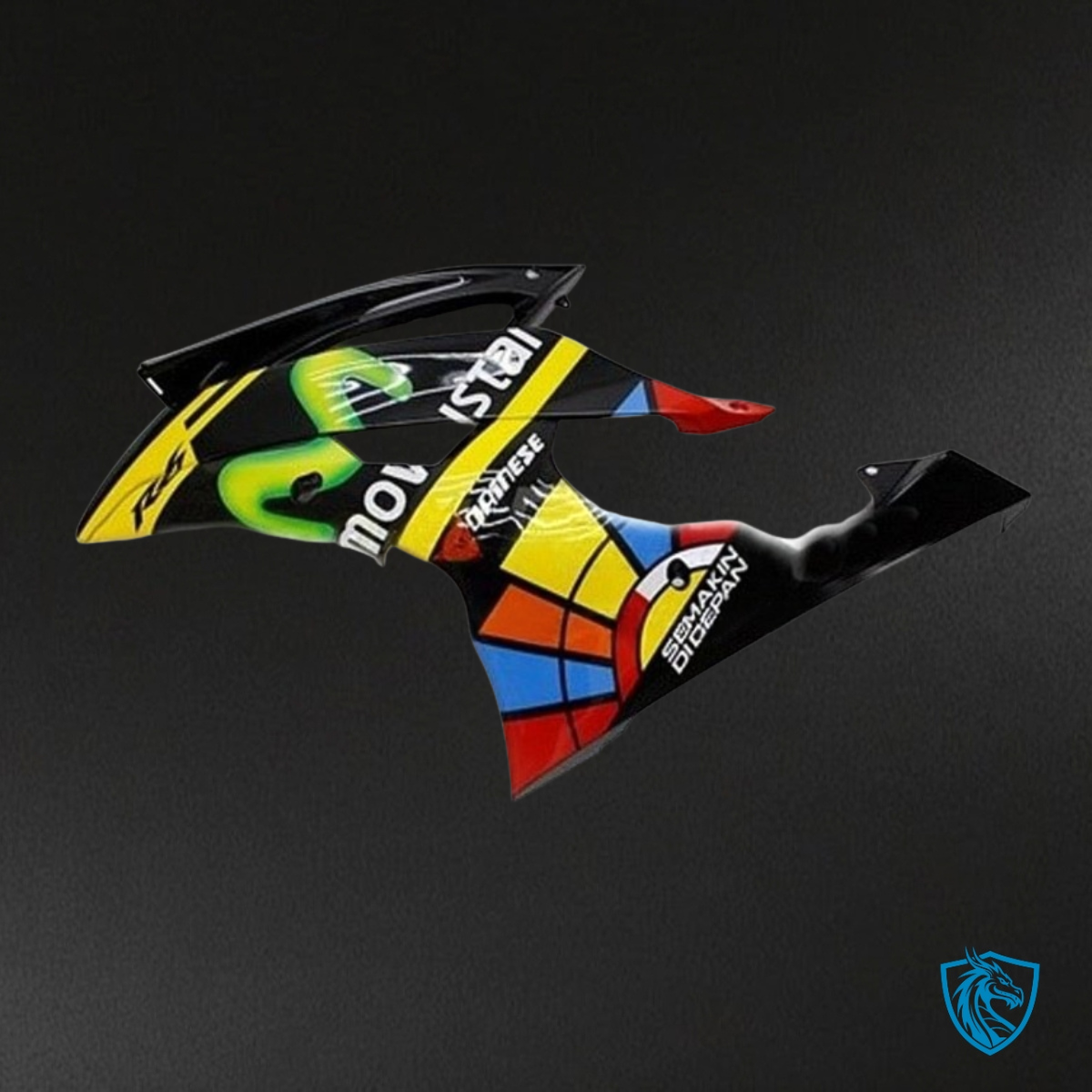 Yamaha YZF R6 (2008-2016) Movistar Black, Yellow & Blue - Custom ABS Fairing Kit