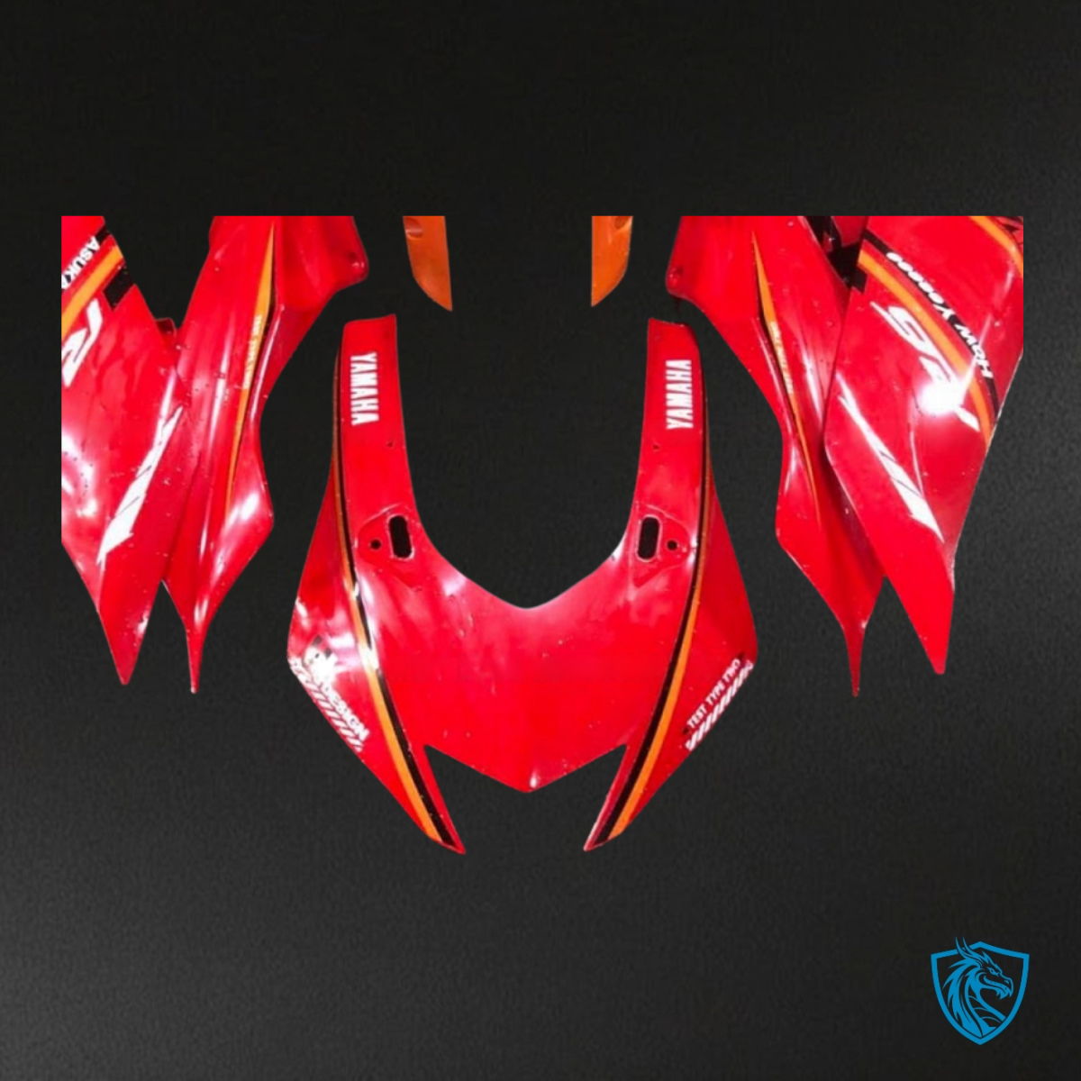 Yamaha YZF R6 (2017-2019) Red, Black & White Logos - MERGEment Motorcycle Fairings Kit