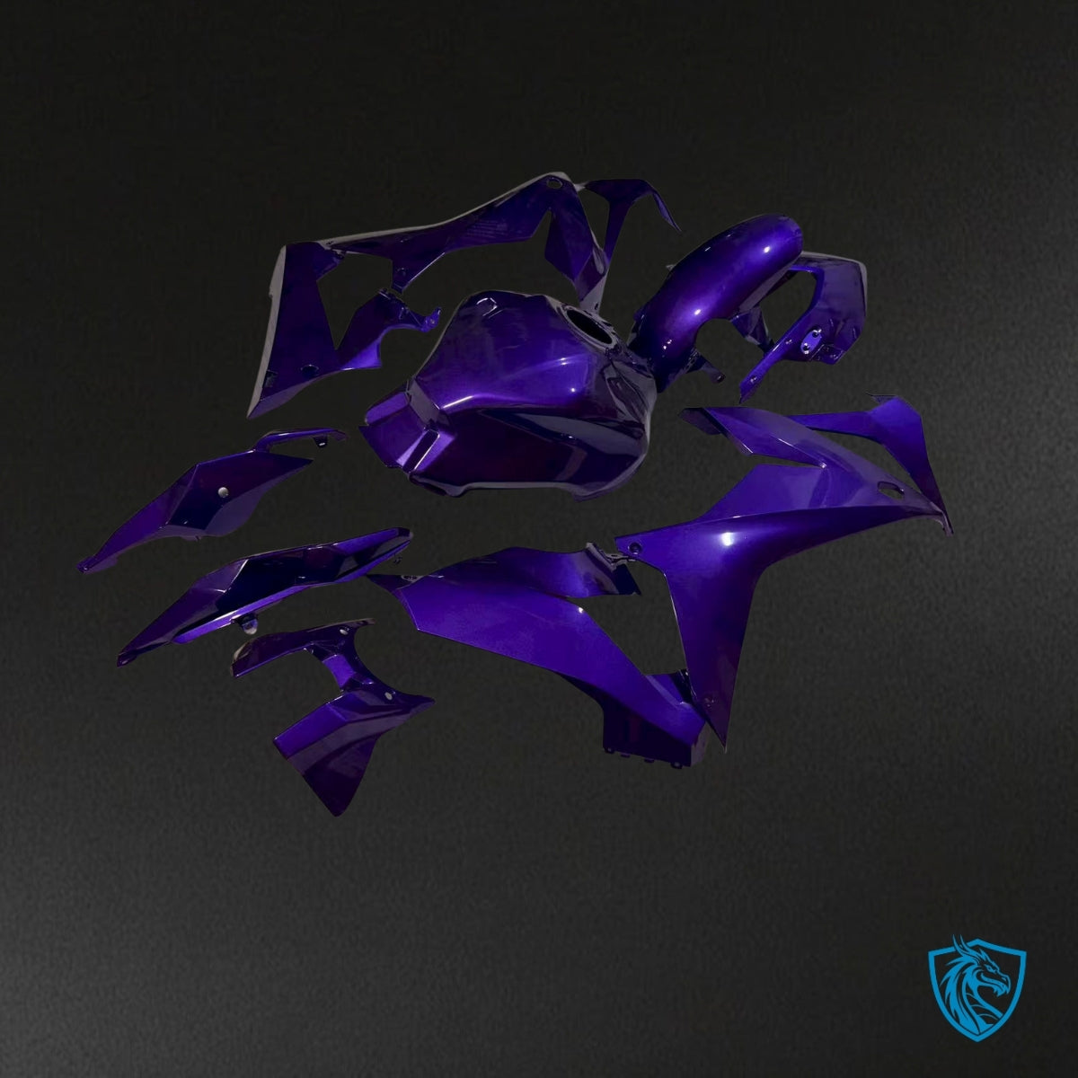 Kawasaki Ninja 650R (2017-2019) Gloss purple - Custom ABS Fairing Kit