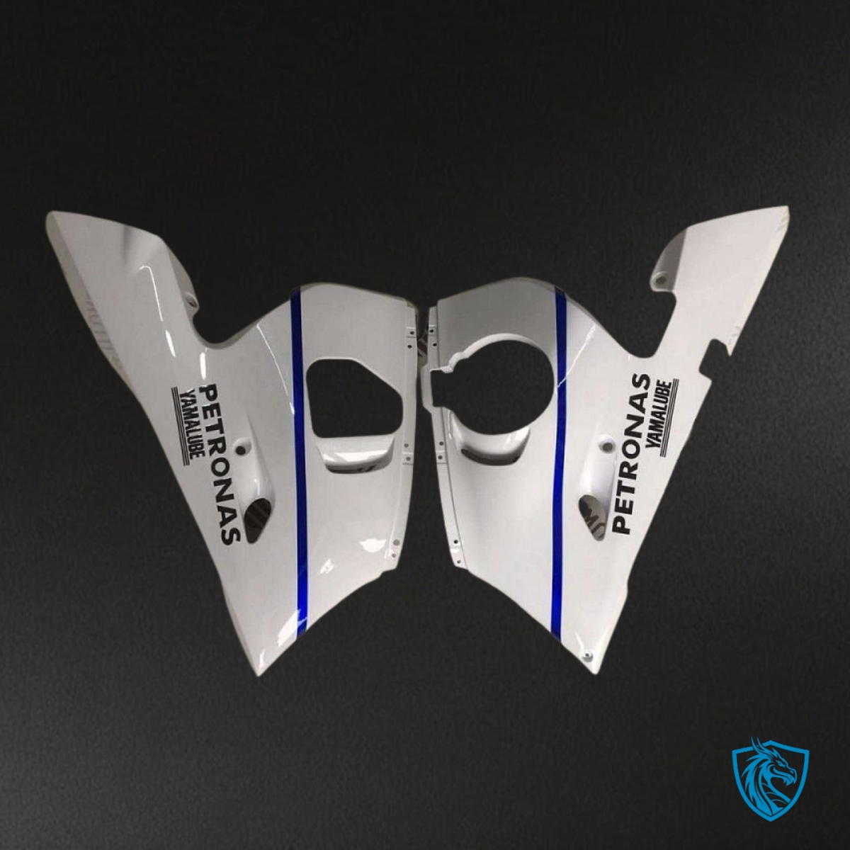 Yamaha YZF R6 (1999-2002) White & Blue Fiat - MERGEment Motorcycle Fairings Kit