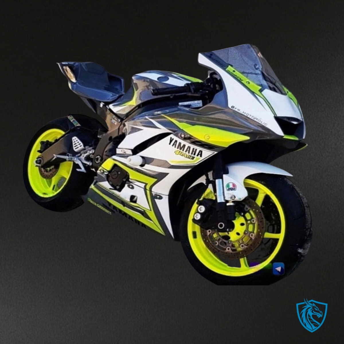 Yamaha YZF R6 (2017-2019) White & Green Fairing Kit - Aftermarket ABS Bodywork