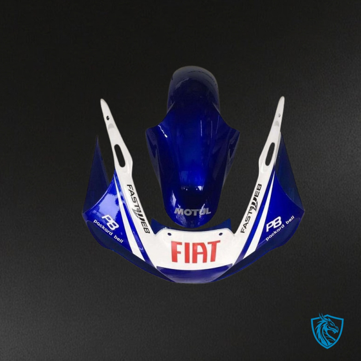 Yamaha YZF R6 (1999-2002) White & Blue Fiat - MERGEment Motorcycle Fairings Kit