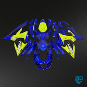 Gloss Blue High Vis Yellow Shark