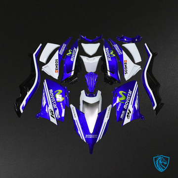 Yamaha TMAX530 (2015 2016) Blue & White Fairing Kit | ABS Bodywork