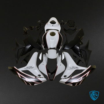 Honda CBR600RR (2007-2008) Glossy White & Black Fairing Kit - Aftermarket ABS Bodywork