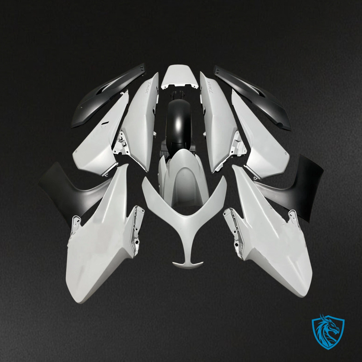 Yamaha TMAX500 (2008-2011) White & Black - Custom ABS Fairing Kit