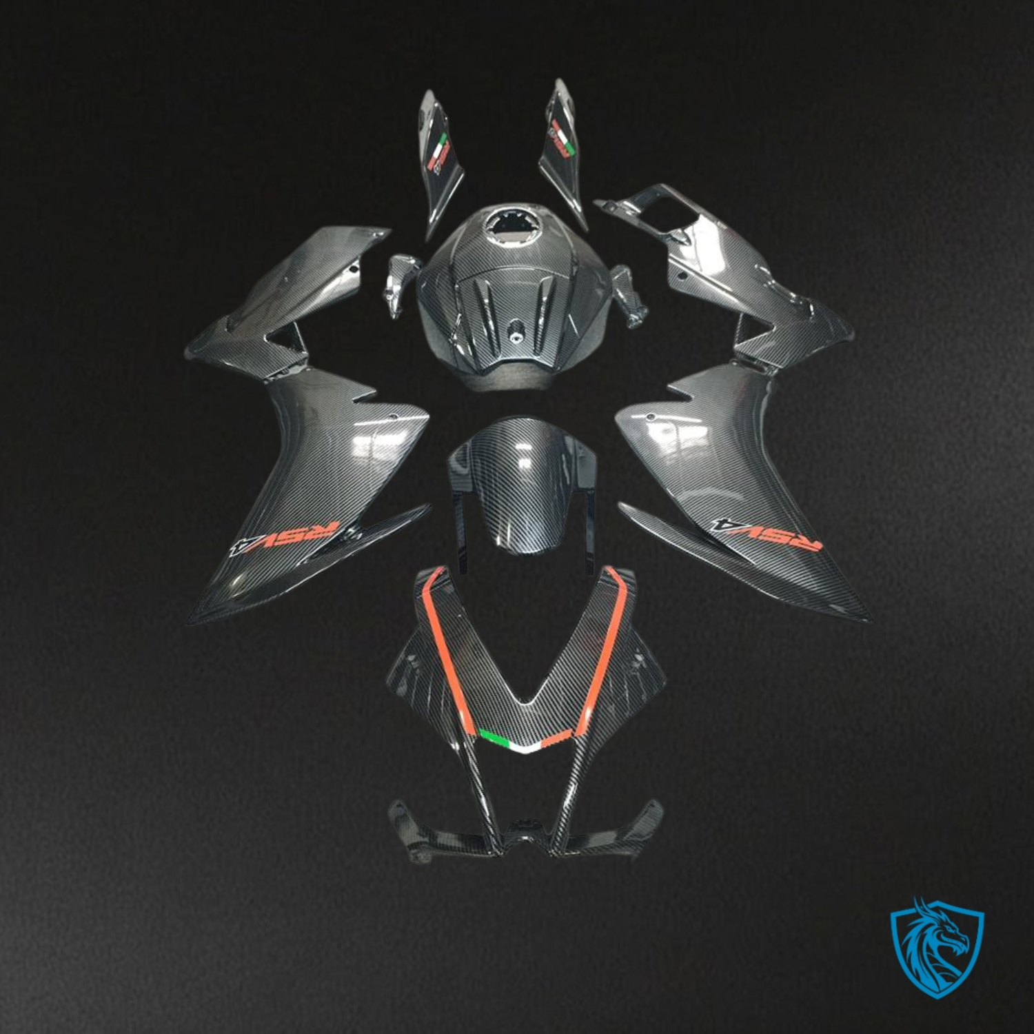 Aprilia RS4 (2012–2016) Carbon Design Fairings Kit – Aftermarket ABS Bodywork