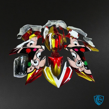 Yamaha YZF R3R25 (2015-2018) Gloss Yellow, Red, Black & White - Custom ABS Fairing Kit
