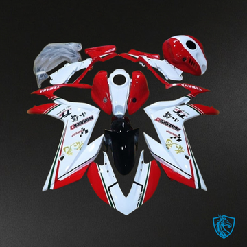Yamaha YZF R3R25 (2015-2018) Red & White - Replacement Motorcycle Fairings Kit
