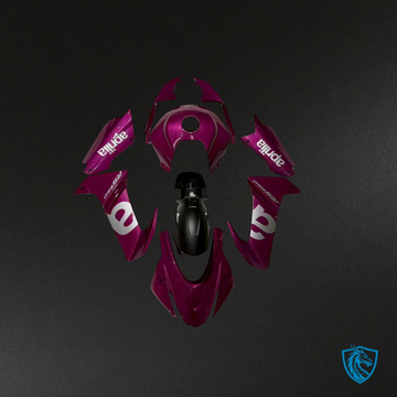 Aprilia RS660 (2020-2024) Pink & Black with White Logo Fairings Kit - Aftermarket ABS Bodywork