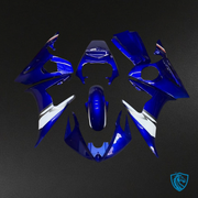 Gloss Blue with White