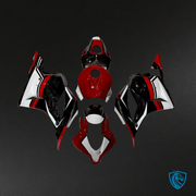 Gloss Red, Black & White