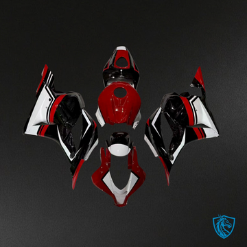 Honda CBR600RR (2009-2012) Gloss Red, Black & White Fairings Kit - Aftermarket ABS Bodywork