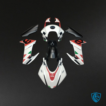 Aprilia RS660 (2020-2024) White, Red, Black and Green Fairing Kit - Aftermark ABS Bodywork