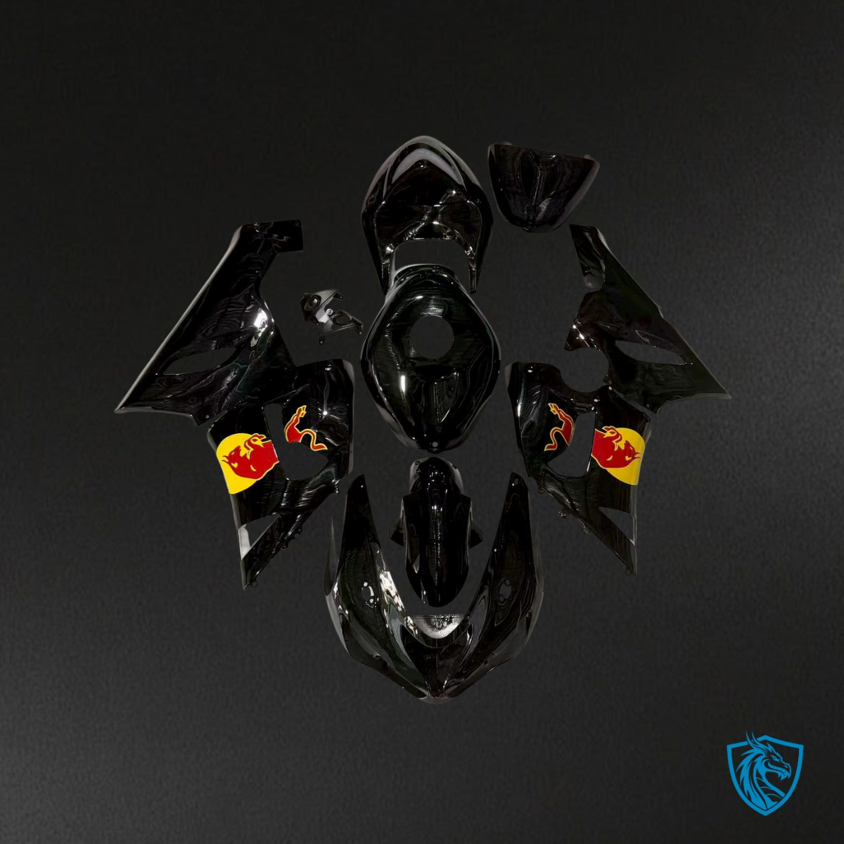Kawasaki ZX6R (2005-2006) Gloss Black ABS Bodywork - Fairings Kit