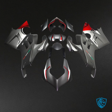 Ducati Panigale V4/V4S (2022-2024) Matte Grey & Gloss Red Fairings Kit | ABS Bodywork