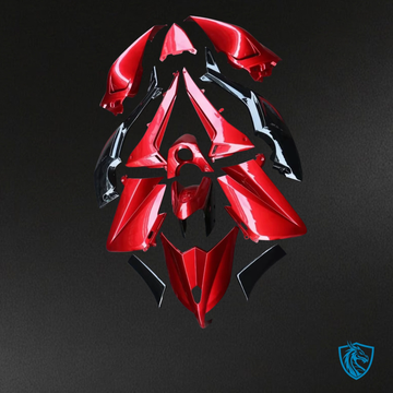YAMAHA TMAX 530 (2012 - 2014) Red & Black - Custom ABS Fairing Kit