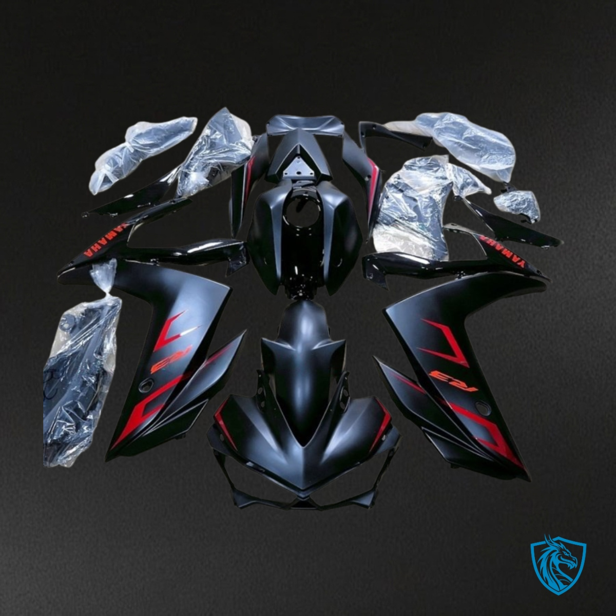 Yamaha YZF R3R25 (2015-2018) Black & Red ABS Bodywork - Fairings Kit