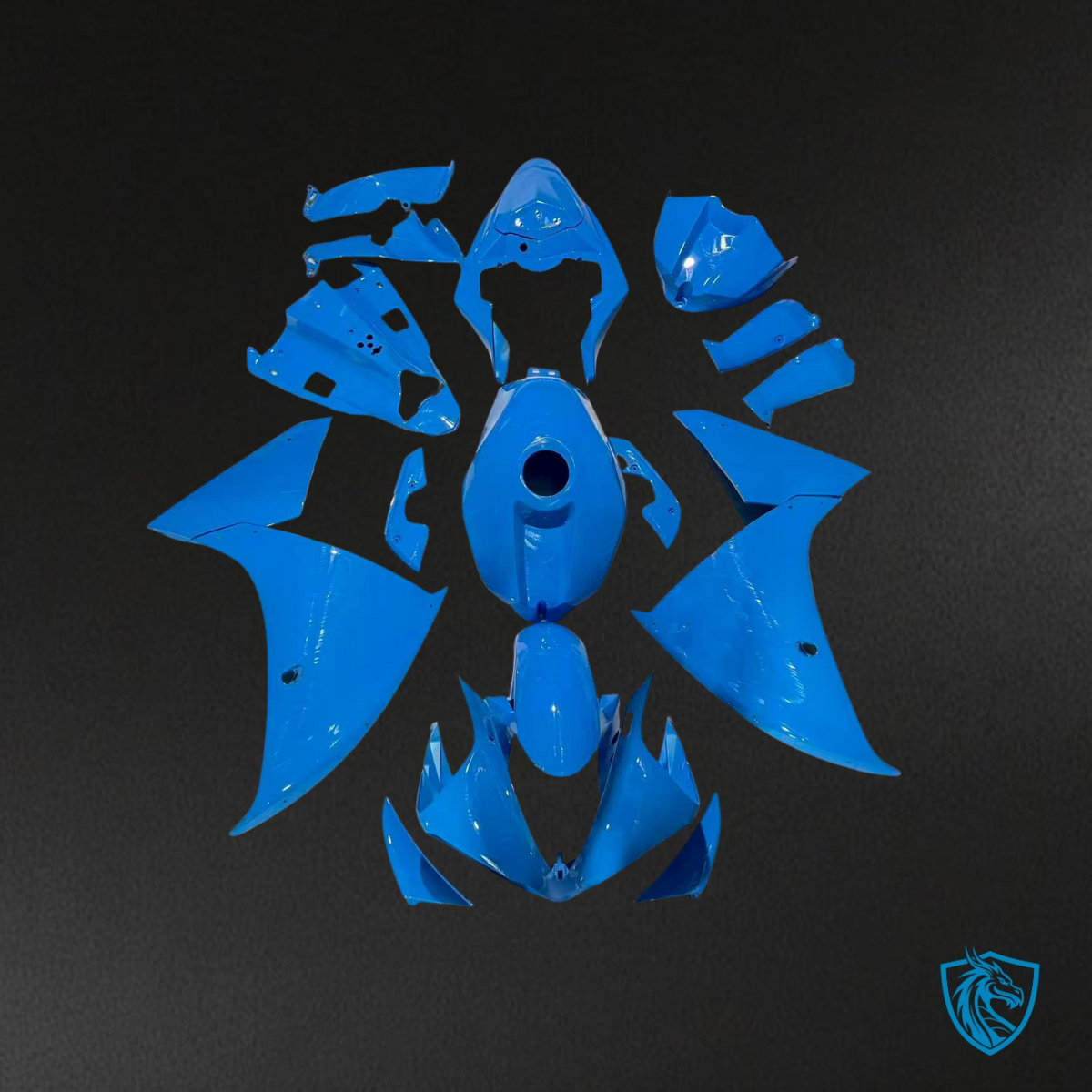 Yamaha R1 (2009-2011) Gloss Light Blue - Replacement Motorcycle Fairings Kit
