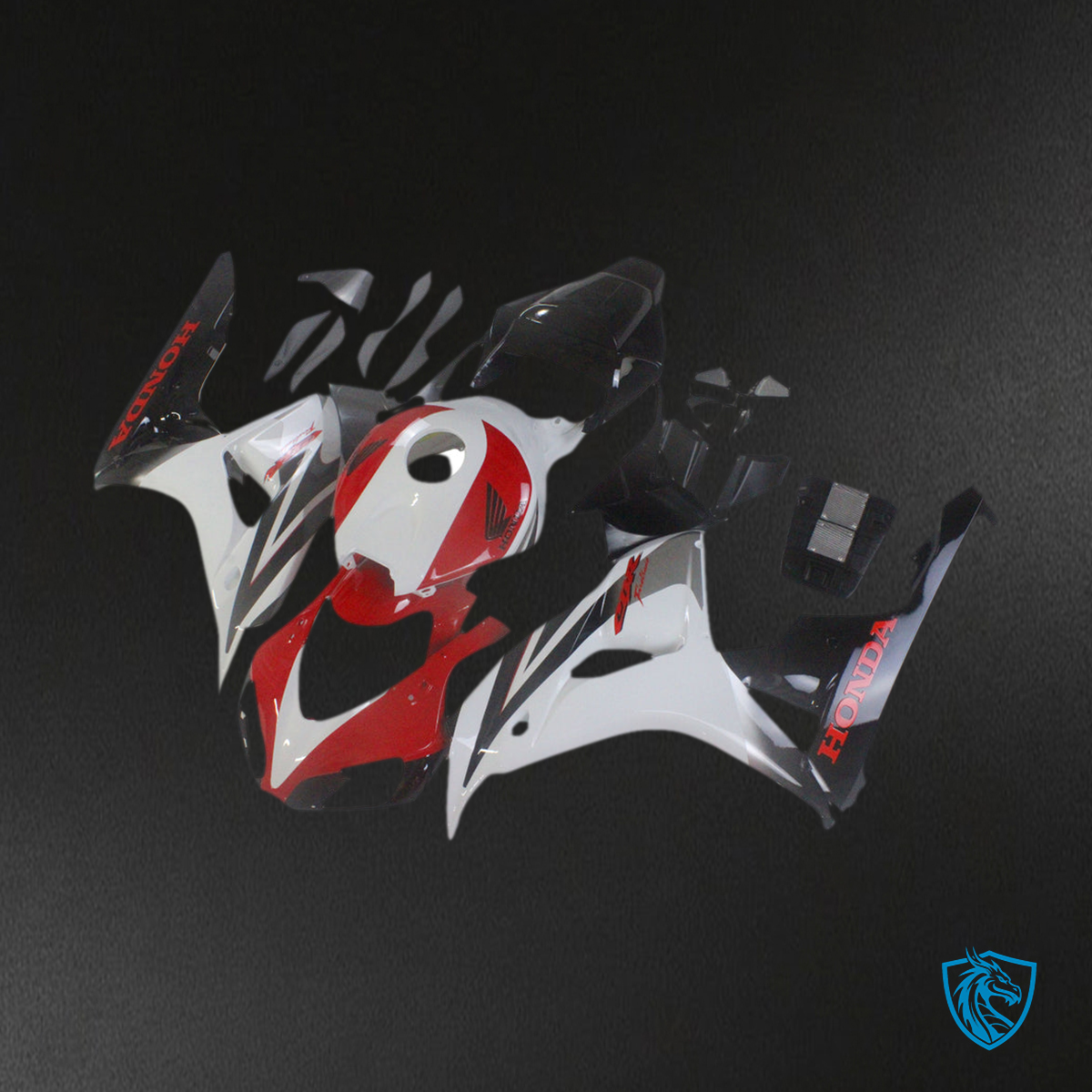 Honda CBR1000RR (2006-2007) White, Red & Black CBR Generic Fairings Kit | ABS Bodywork