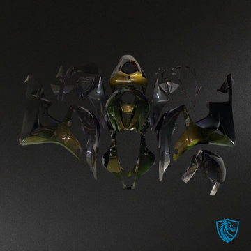 Honda CBR600RR (2007-2008) Black & Gold - Custom ABS Fairing Kit