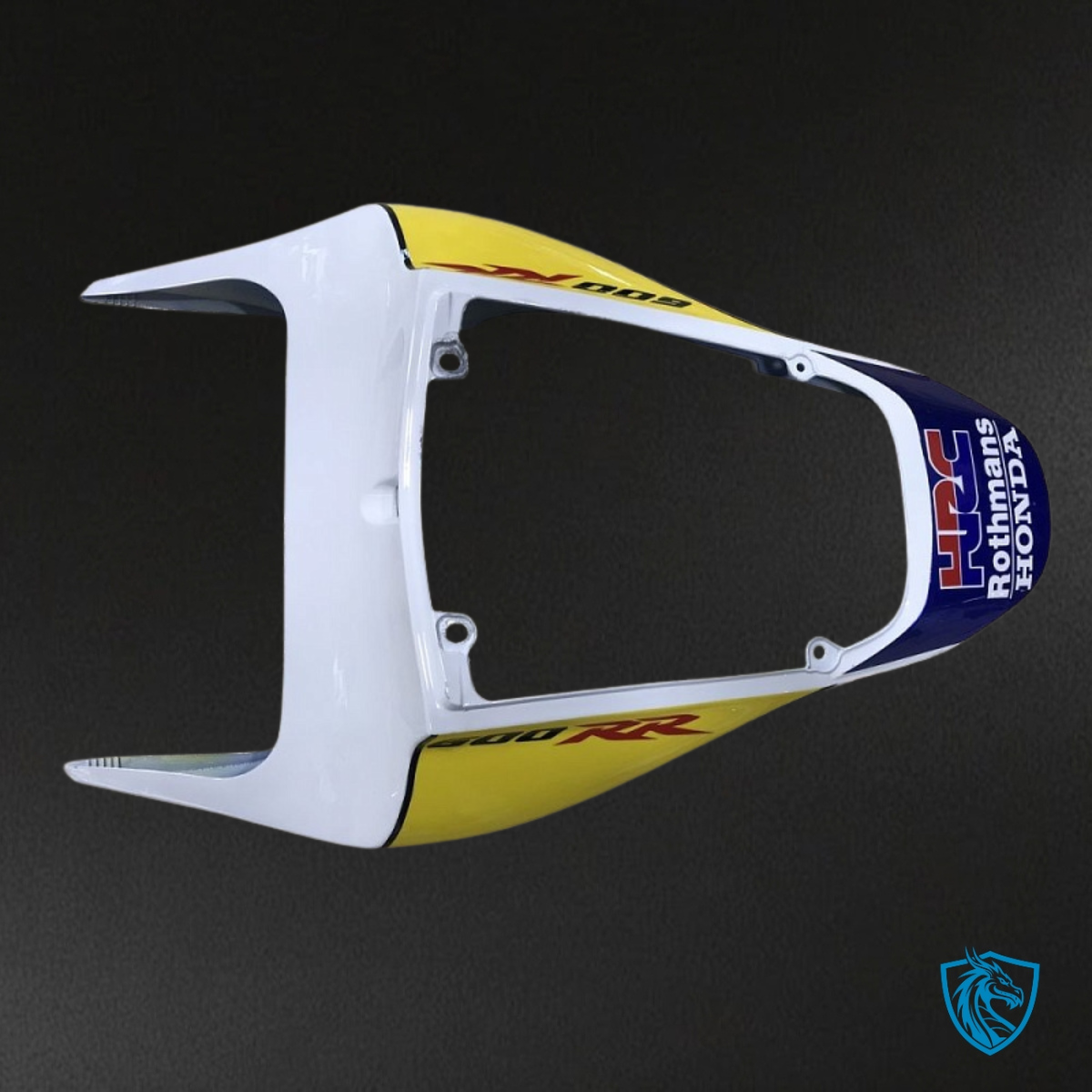 Honda CBR600RR (2007-2008) White, Yellow & Blue Fairing Kit - Aftermarket ABS Bodywork