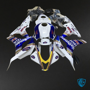 Honda CBR600RR (2007-2008) White, Yellow & Blue Fairing Kit - Aftermarket ABS Bodywork