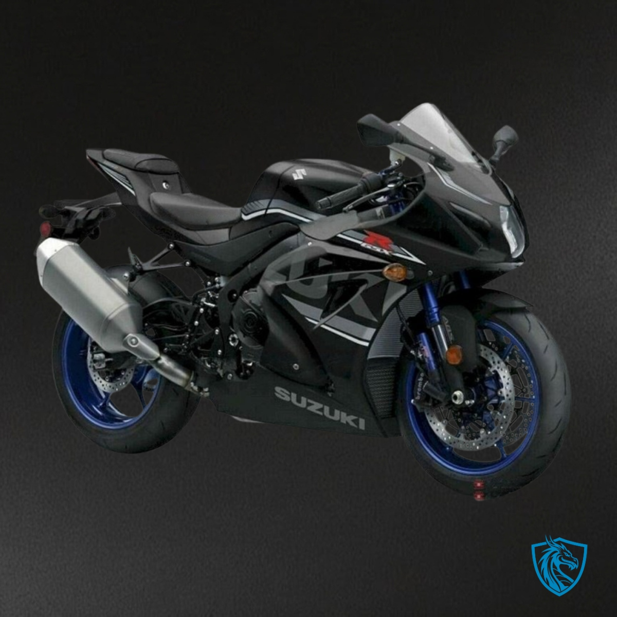 Suzuki GSXR1000 (2017-2020) Black & White Logo - MERGEment Motorcycle Fairings Kit