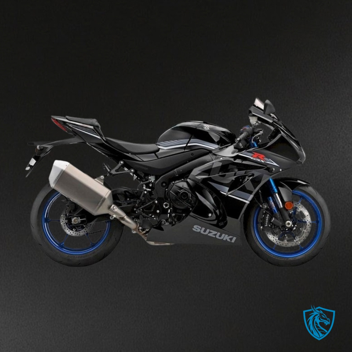 Suzuki GSXR1000 (2017-2020) Black & White Logo - MERGEment Motorcycle Fairings Kit