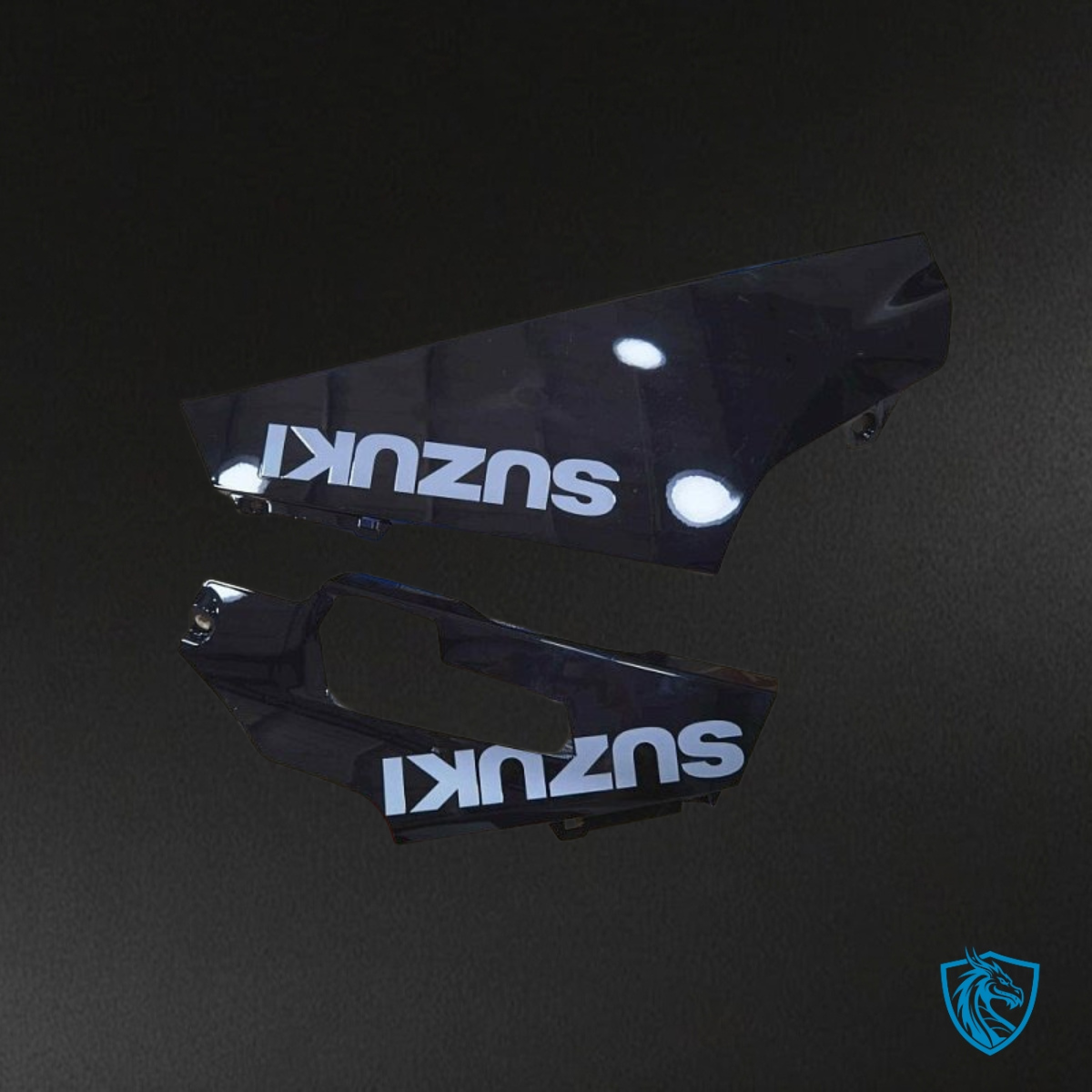 Suzuki GSXR1000 (2017-2020) Black & White Logo - MERGEment Motorcycle Fairings Kit