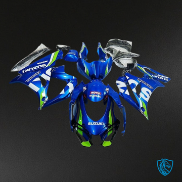 Suzuki GSXR1000 (2017-2020) Blue, White & Green - Custom ABS Fairing Kit