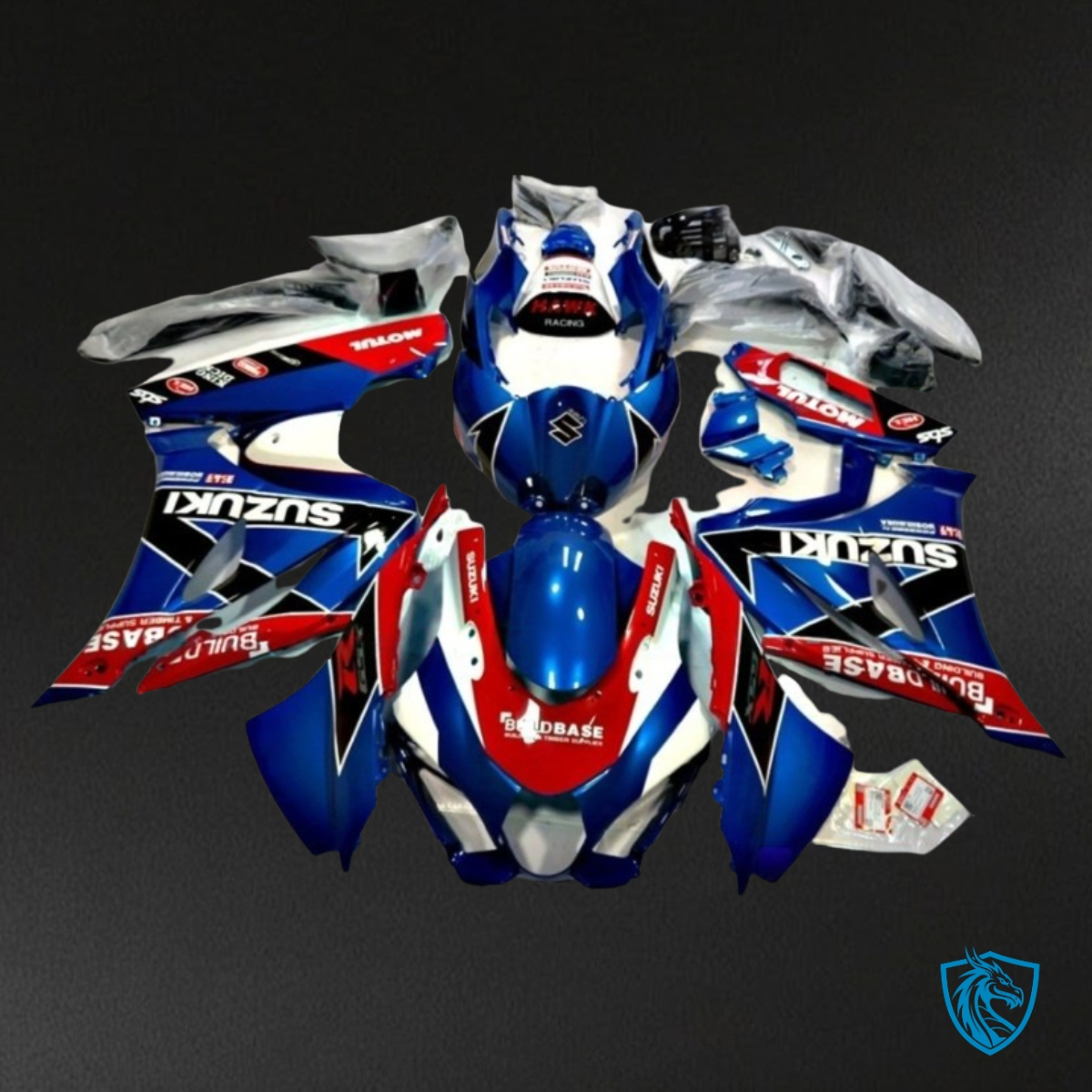 Suzuki GSXR1000 (2017-2020) Red, Blue & White Fairing Kit - Aftermarket ABS Bodywork