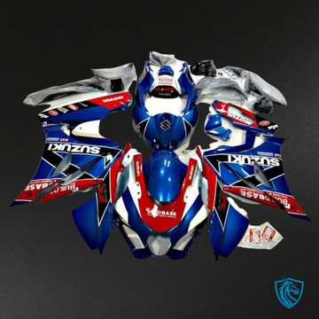 Suzuki GSXR1000 (2017-2020) Red, Blue & White Fairing Kit - Aftermarket ABS Bodywork