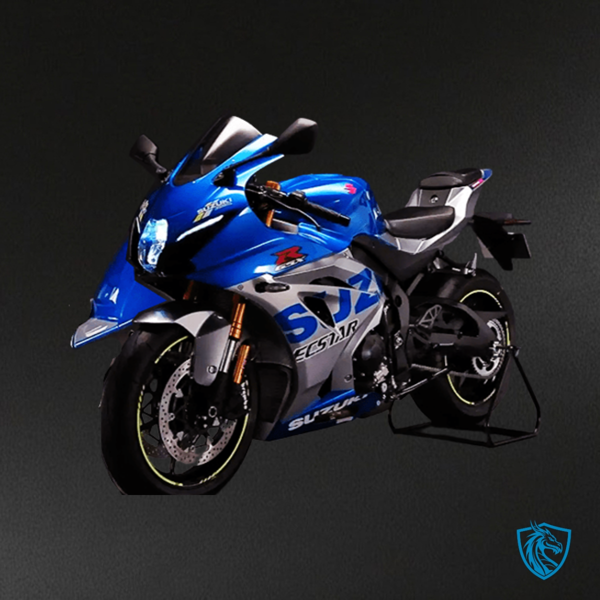 Suzuki GSXR1000 (2017-2020) Gray & Blue Monster Fairing Kit - Aftermarket ABS Bodywork