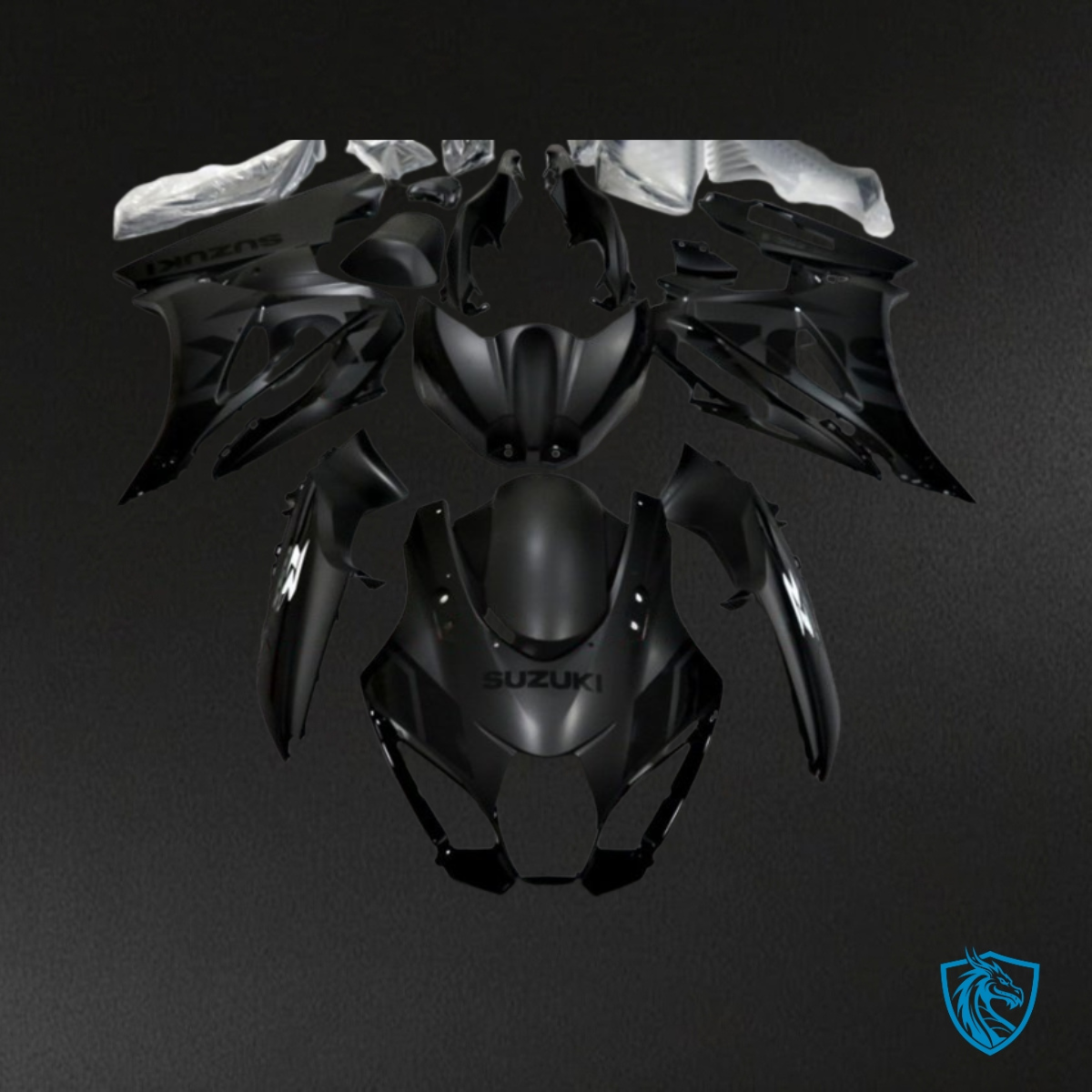 Suzuki GSXR1000 (2017-2020) Glossy Black - MERGEment Motorcycle Fairings Kit