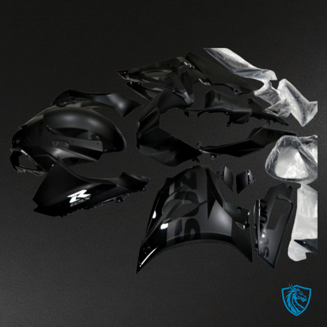 Suzuki GSXR1000 (2017-2020) Glossy Black - MERGEment Motorcycle Fairings Kit