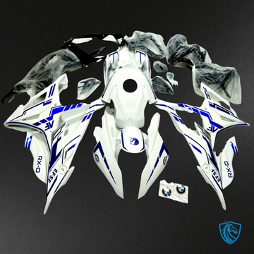 BMW S1000RR (2019-2020) White & Blue Stripes ABS Bodywork - Fairings Kit