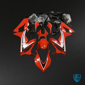Honda CBR650R (2019-2020 ) Gloss - Black, Red & White Fairings Kit - Aftermarket ABS Bodywork