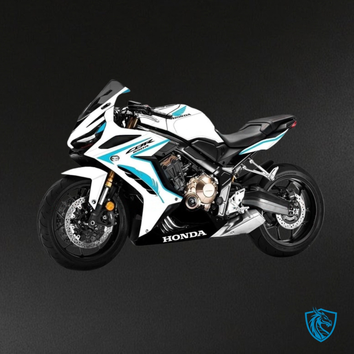 Honda CBR650R (2019-2020) White & Black - Replacement Motorcycle Fairings Kit
